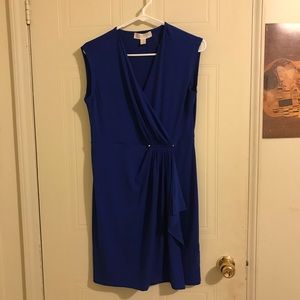 Draped Wrap stretch sleeveless Michael Kors dress